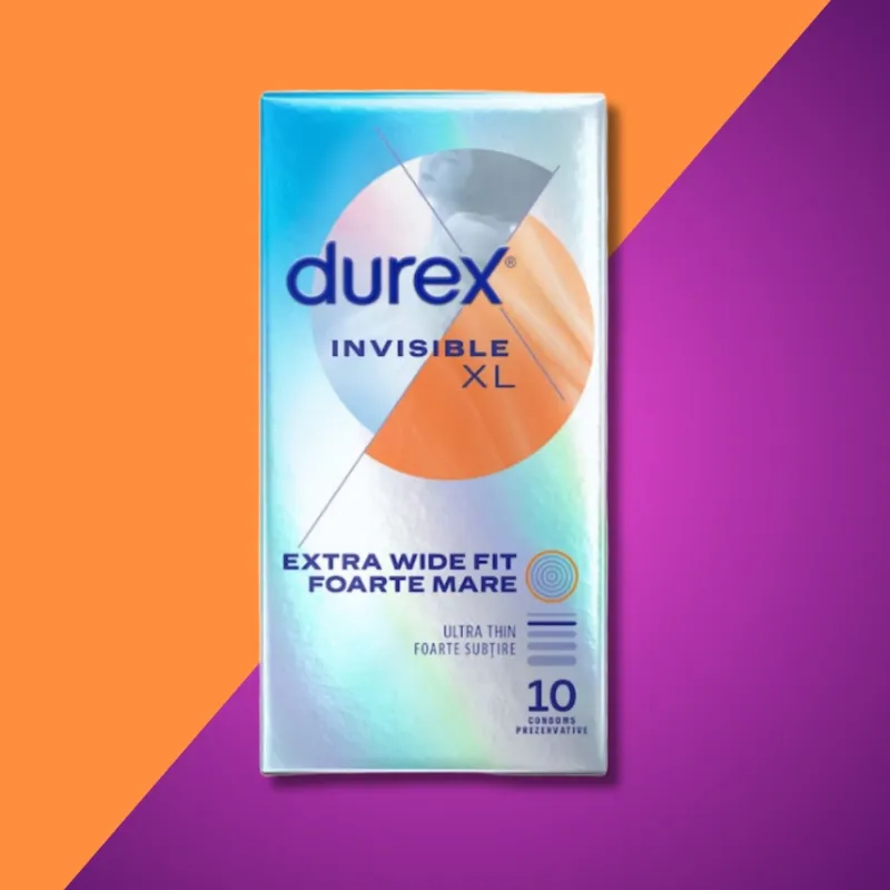 Durex Invisible XL 10 – XL prezervatīvi | Noks.lv