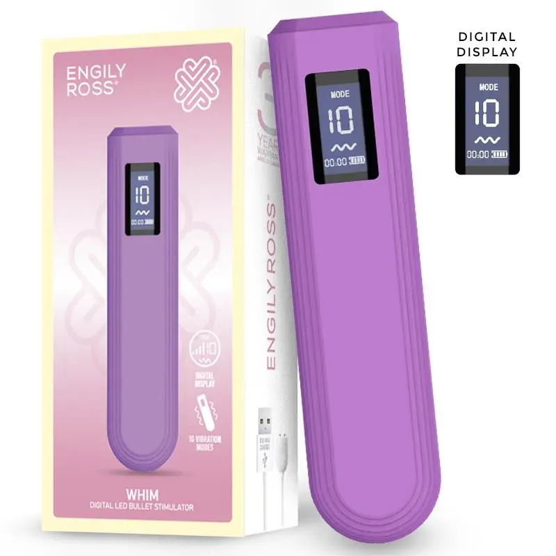 Whim Digital vibrators ar displeju 12,9 cm