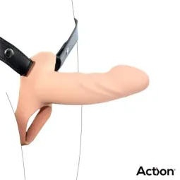 ACTION AC-507 страпон с полым фаллоимитатором S