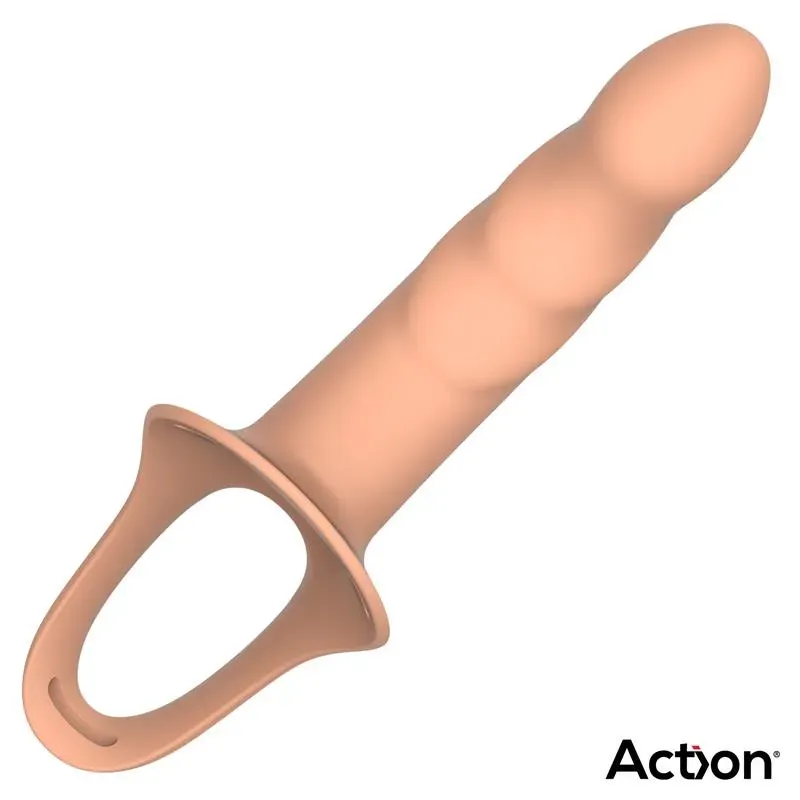 ACTION AC-507 strap-on ar dobu dildo, izmērs S
