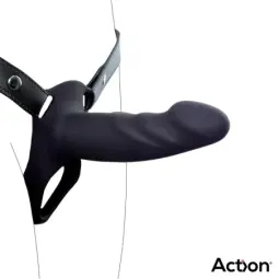 ACTION AC-505 страпон с полой насадкой, размер S