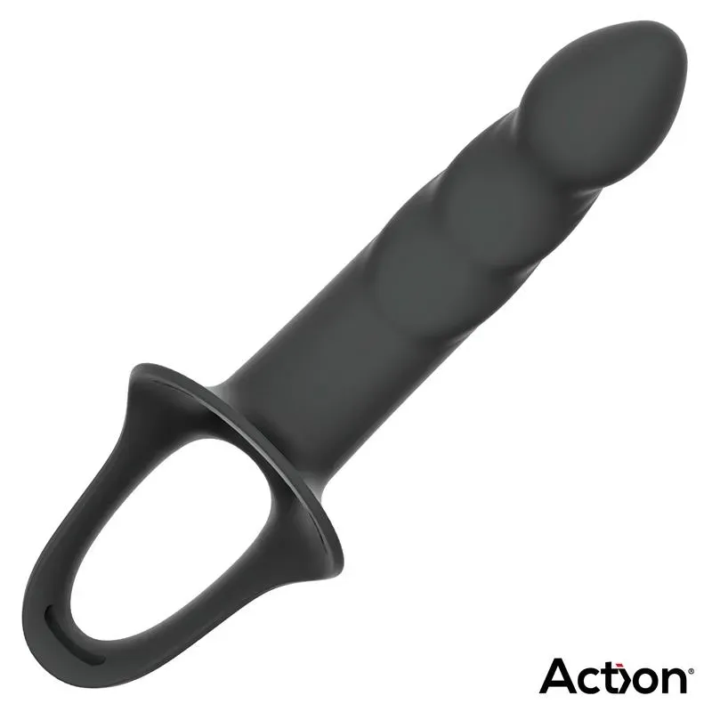 ACTION AC-505 strap-on ar dobu dildo, S izmērs