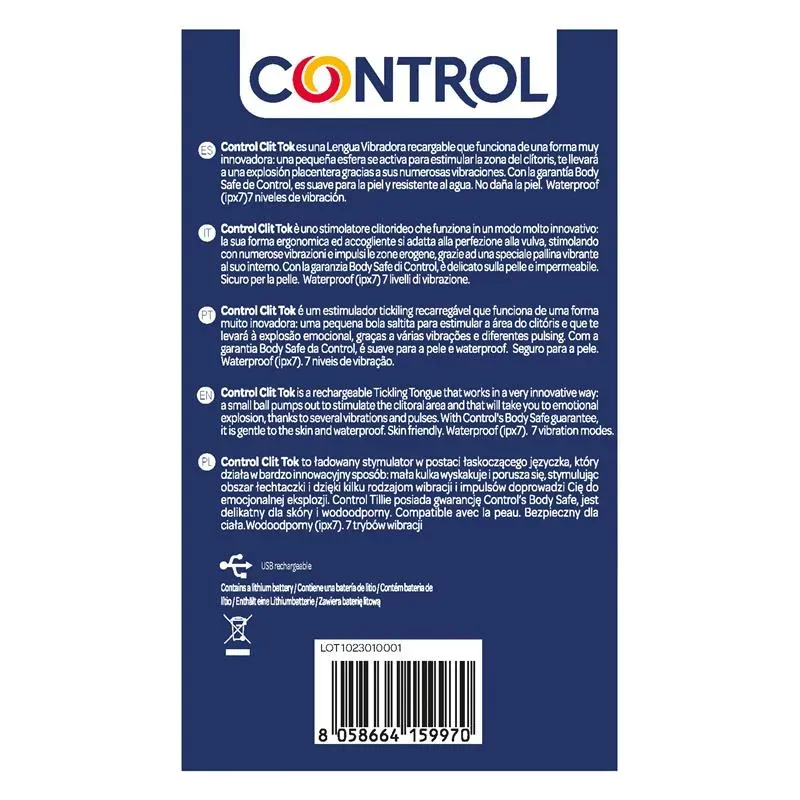 CONTROL Clit Tok klitora stimulators
