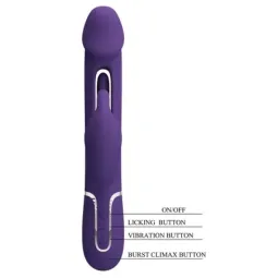 PRETTYLOVE Kampas vibrators ar mēlīti