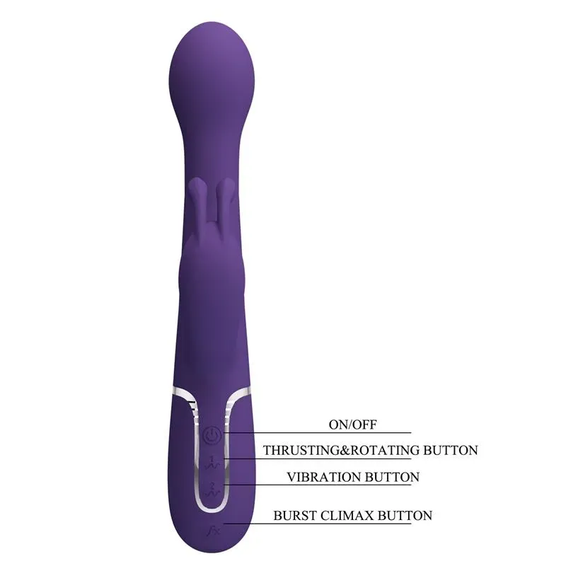 PRETTYLOVE Twinkled trušu vibrators ar rotāciju