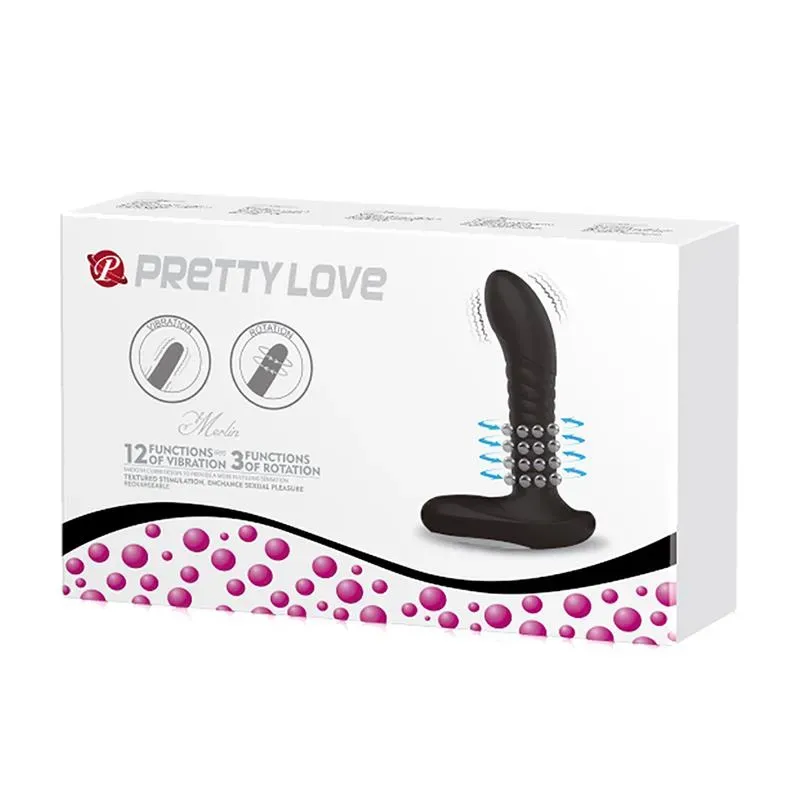 PRETTYLOVE анальный вибратор с вращением
