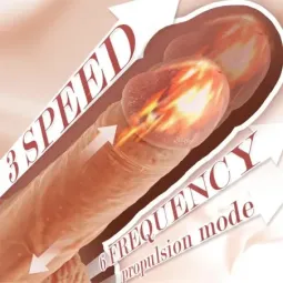 XISE Dean dildo ar grūdienu funkciju un vibrāciju