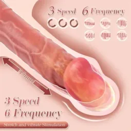 XISE Baird dildo ar kustību funkciju un vibrāciju
