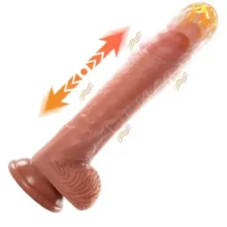 XISE Marvin dildo ar vibrāciju un grūdieniem