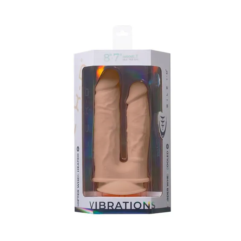 SILEXD dubultais dildo ar vibrāciju un pulti