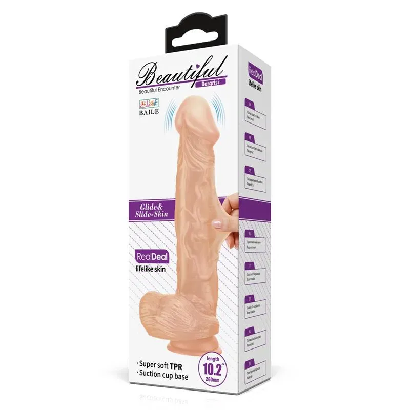 BAILE Realistic Vibrator 10.2 реалистичный вибратор