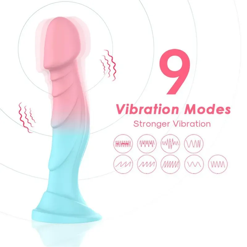 URBAN SKY Vibrating Bicolor вибратор-дилдо