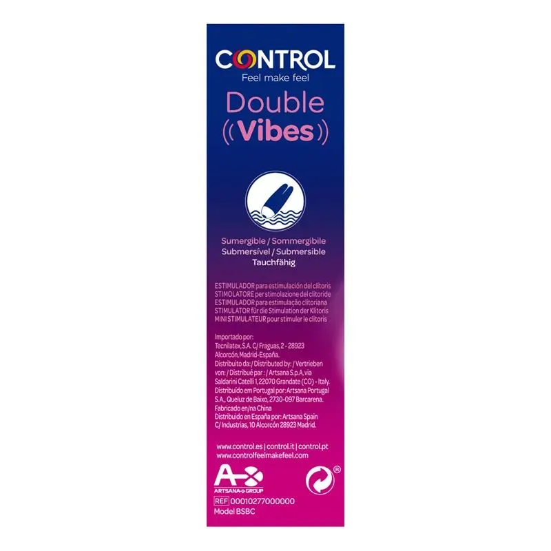 CONTROL Double Vibe 5 vibrators ar 5 režīmiem
