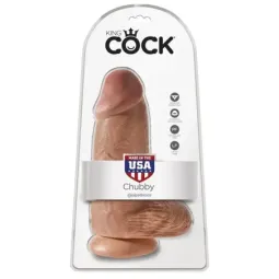 KING COCK Chubby 9 reālistisks dildo ar sēkliniekiem