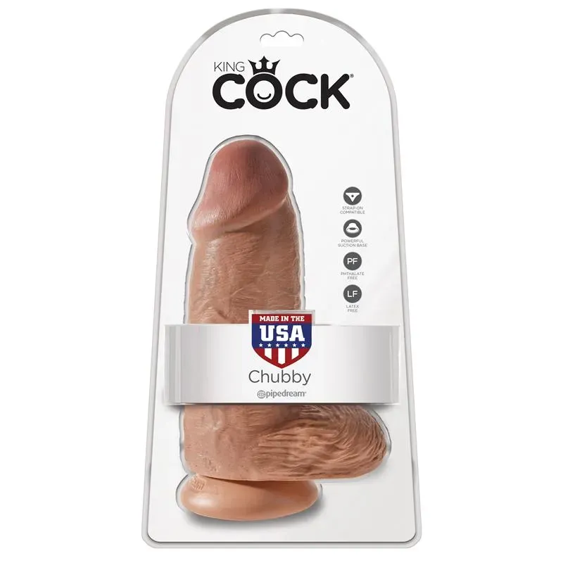 KING COCK Chubby 9 reālistisks dildo ar sēkliniekiem