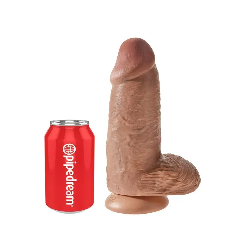 KING COCK Chubby 9 reālistisks dildo ar sēkliniekiem