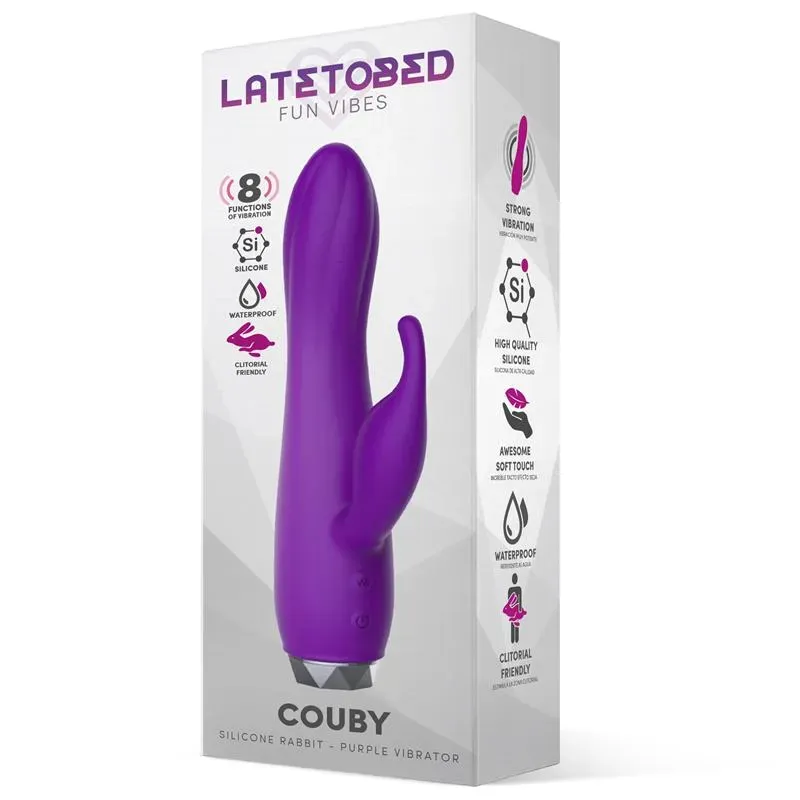 LATETOBED Couby trušu vibrators, silikona