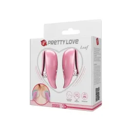 PRETTYLOVE Leaf вибрирующие зажимы для сосков