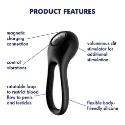 Satisfyer Majestic Duo – erekcijas gredzens | Noks.lv