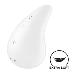Satisfyer Dew Drop uzliekamais klitora vibrators, balts | Noks.lv