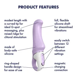 Satisfyer Charming Smile G-punkta vibrators, lillā | Noks.lv