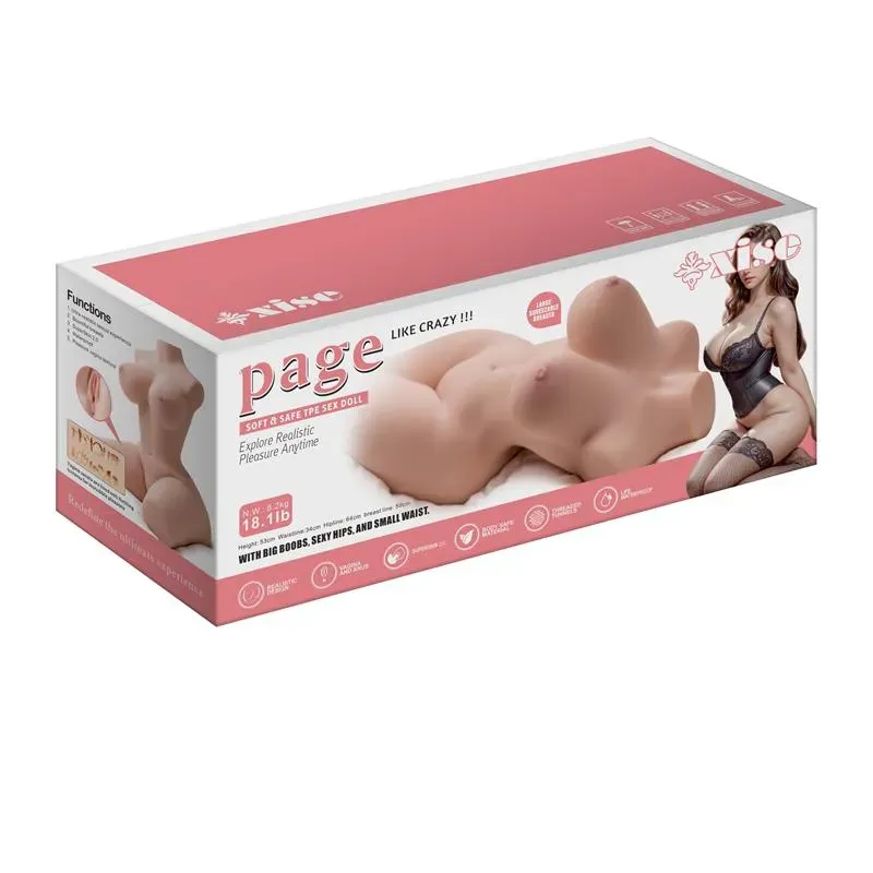 XISE torss masturbators ar vaginālu un anālu atveri