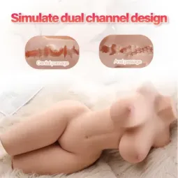 XISE torss masturbators ar vaginālu un anālu atveri