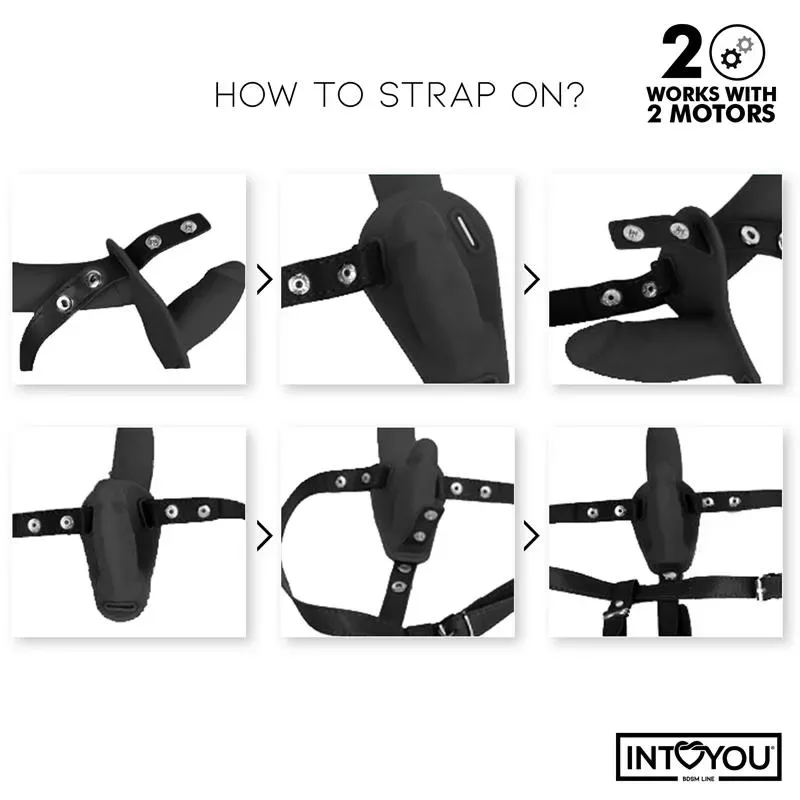 INTOYOU BDSM LINE Jordan страпон с вибрацией