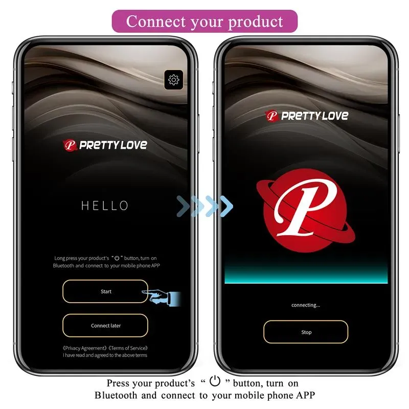 PRETTYLOVE вибратор для точки G с приложением