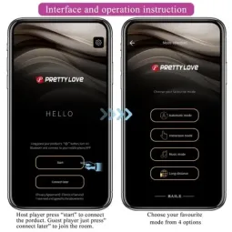PRETTYLOVE вибратор для точки G с приложением