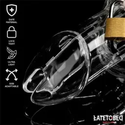 LATETOBED BDSM LINE šķīstības būris, garais