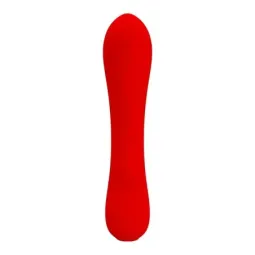 PRETTYLOVE Prescott silikona vibrators, sarkans