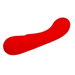 PRETTYLOVE Prescott silikona vibrators, sarkans