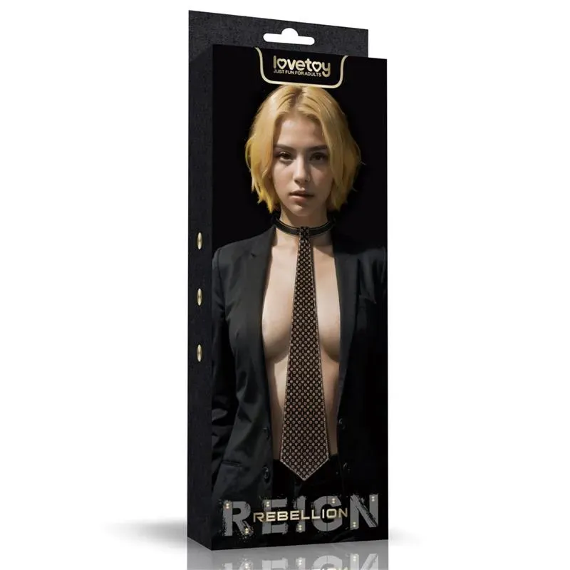 LOVETOY Rebellion Reign ошейник с поводком