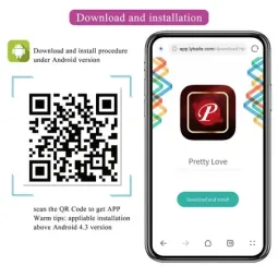 PRETTYLOVE Jayleen pāru vibrators ar aplikāciju