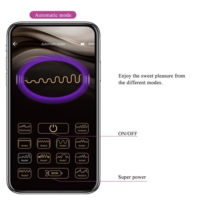 PRETTYLOVE Jayleen pāru vibrators ar aplikāciju