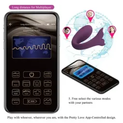 PRETTYLOVE Jayleen pāru vibrators ar aplikāciju