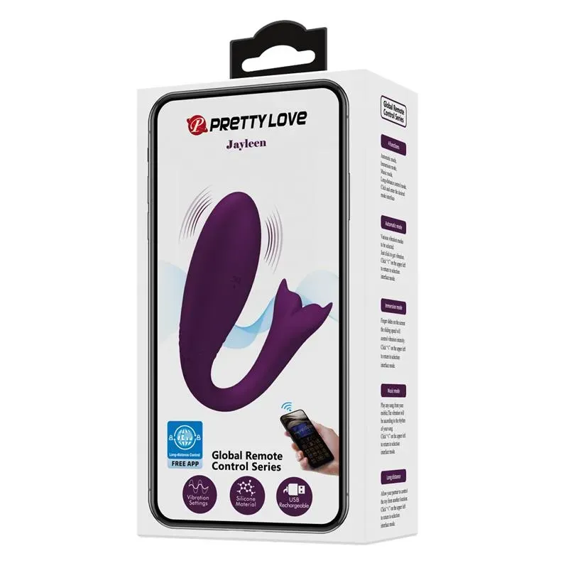 PRETTYLOVE Jayleen pāru vibrators ar aplikāciju