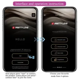 PRETTYLOVE Billy pāru vibrators ar aplikāciju