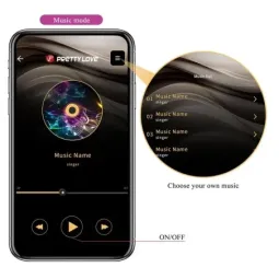 PRETTYLOVE Billy pāru vibrators ar aplikāciju