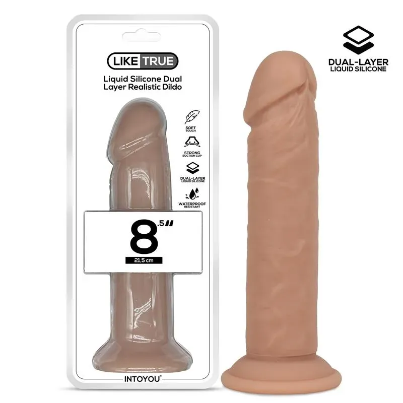 LIKETRUE Dual Layer Dildo 8.5 фаллоимитатор