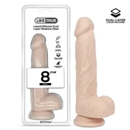 LIKETRUE Realistic Dildo Dual Layer 8.25 dildo
