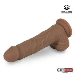 LIKETRUE Dual Layer реалистичный фаллоимитатор 21 см