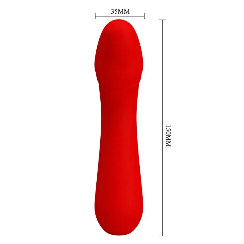 PRETTYLOVE Cetus G-punkta vibrators, sarkans