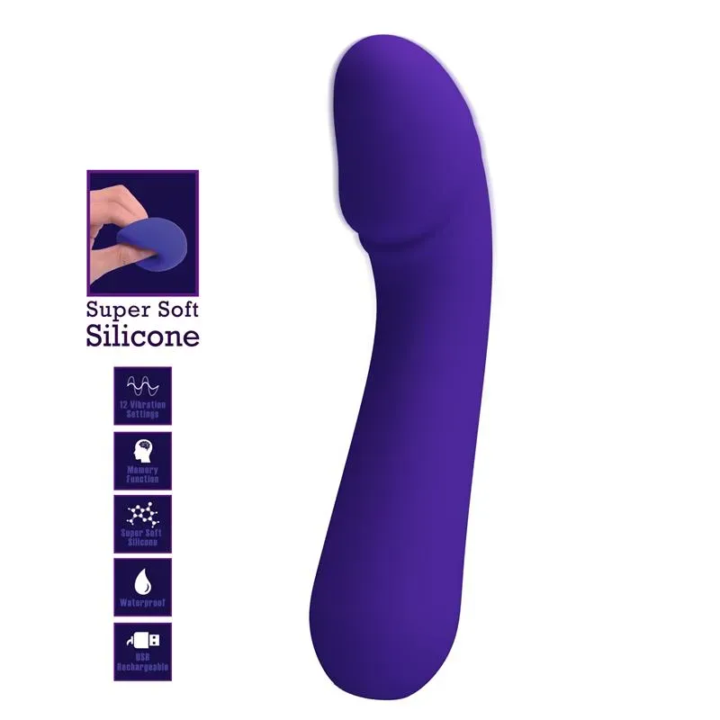PRETTYLOVE Cetus G-punkta vibrators, violets