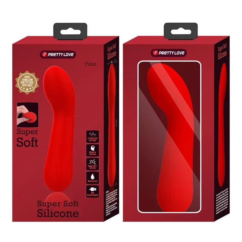 PRETTYLOVE Faun вибратор точки G, красный