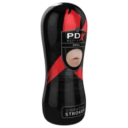 PDX ELITE Vibrating Stroker Mouth мастурбатор