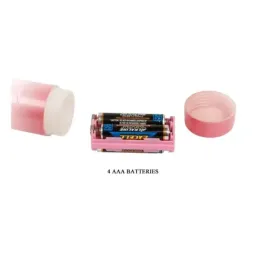 Baile Vibrating Strap-on ar dildo 18 cm, rozā