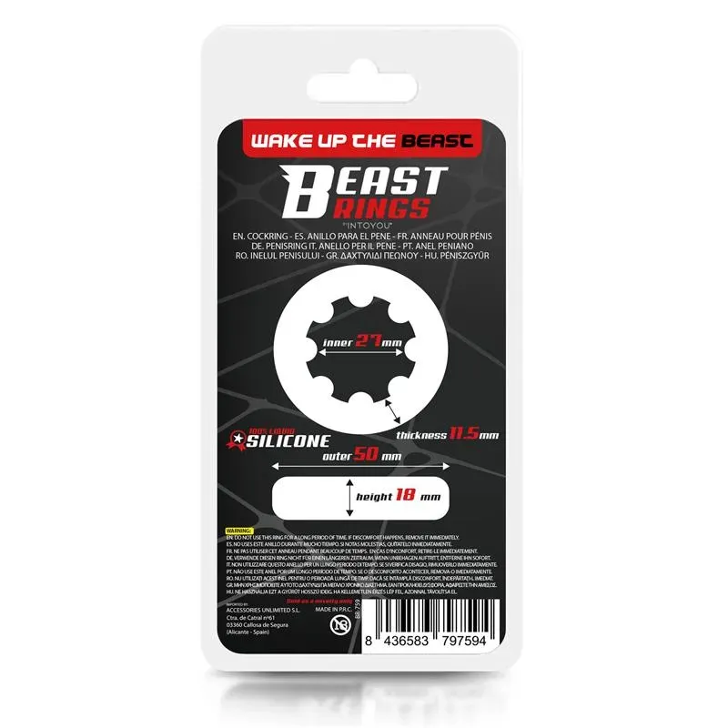 BEAST RINGS Twisted эрекционное кольцо 2,7 см
