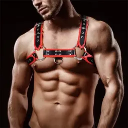INTOYOU Odiseo krūšu harness vīriešiem, vegānā āda